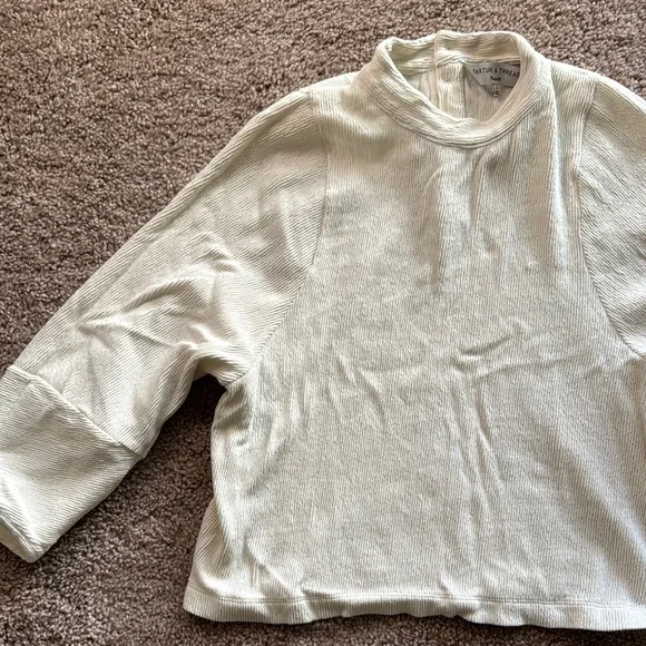 Madewell Textured Cream Knit Top - Picture 3 of 5